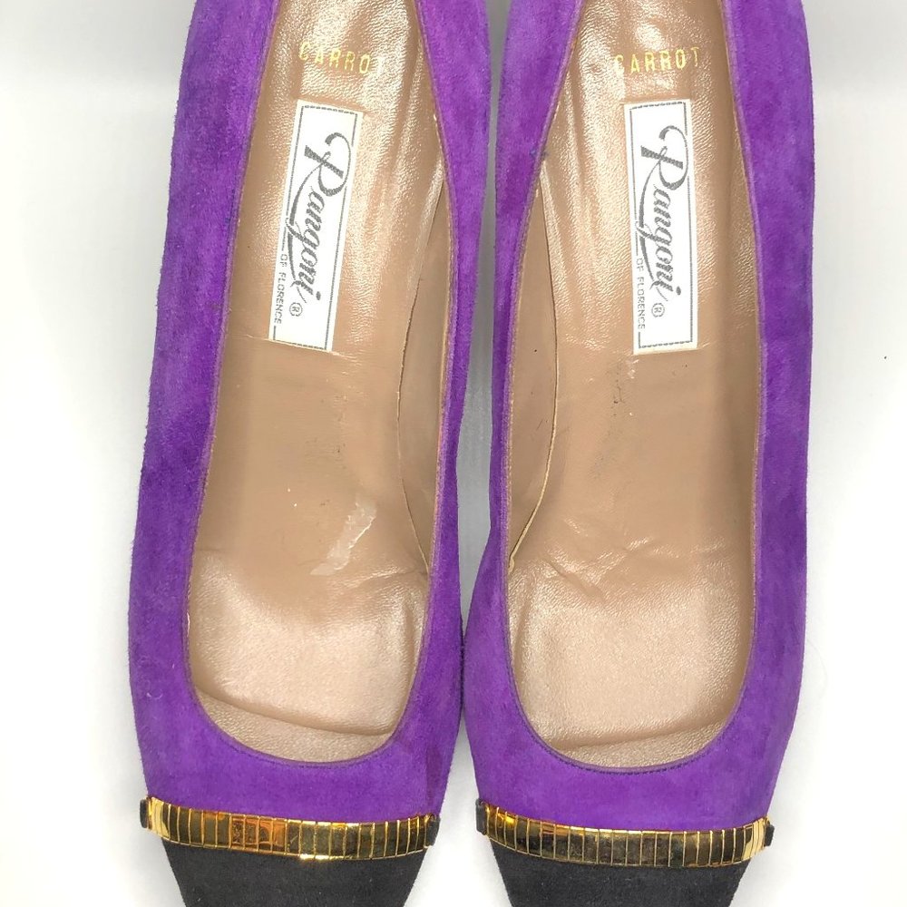 Vintage Italian Purple Suede Pumps